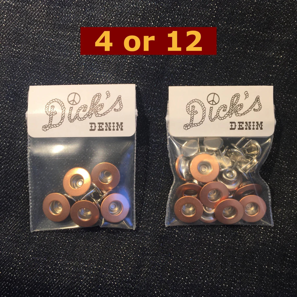 Jean Fly Button (14mm) — Copper Donut