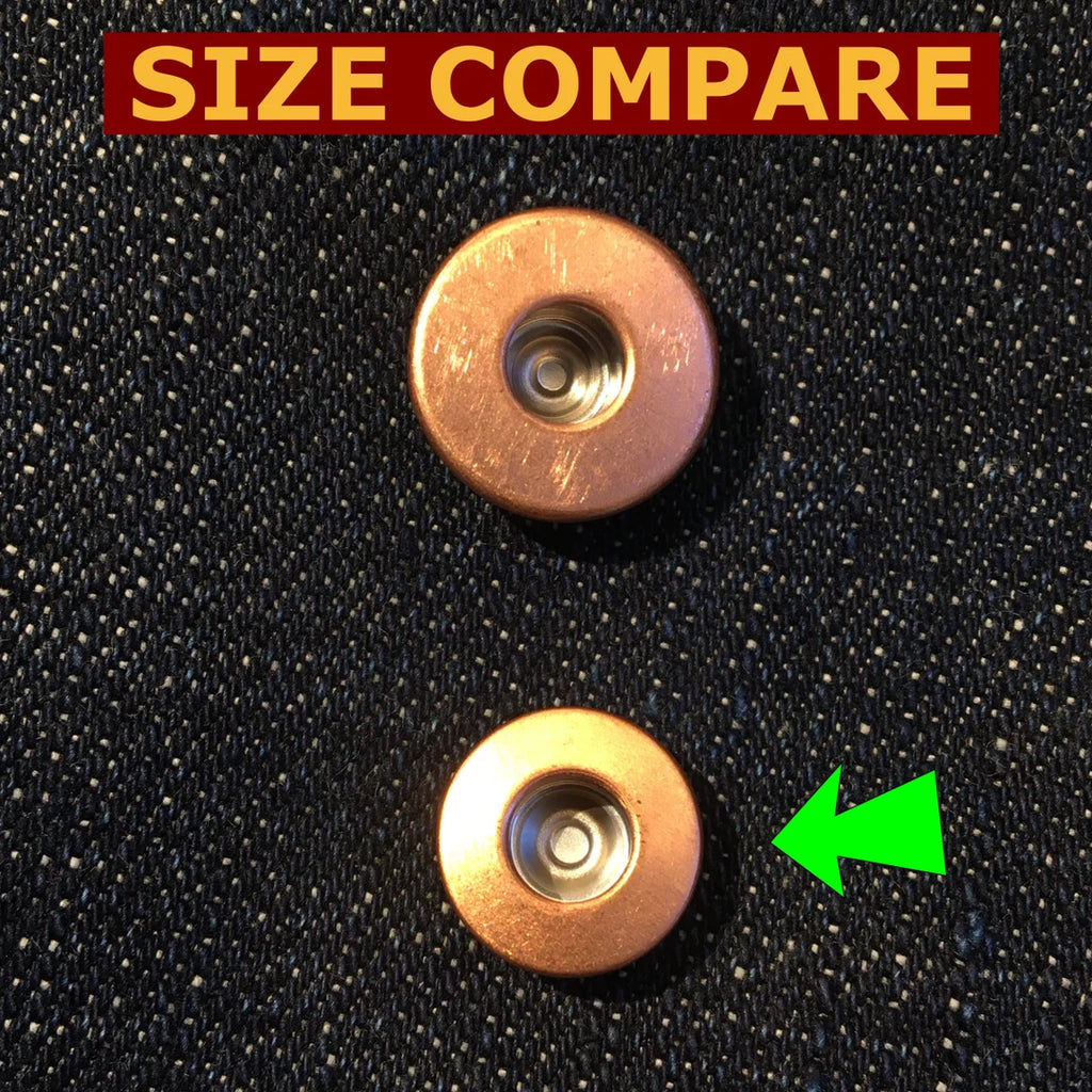 Jean Fly Button (14mm) — Copper Donut