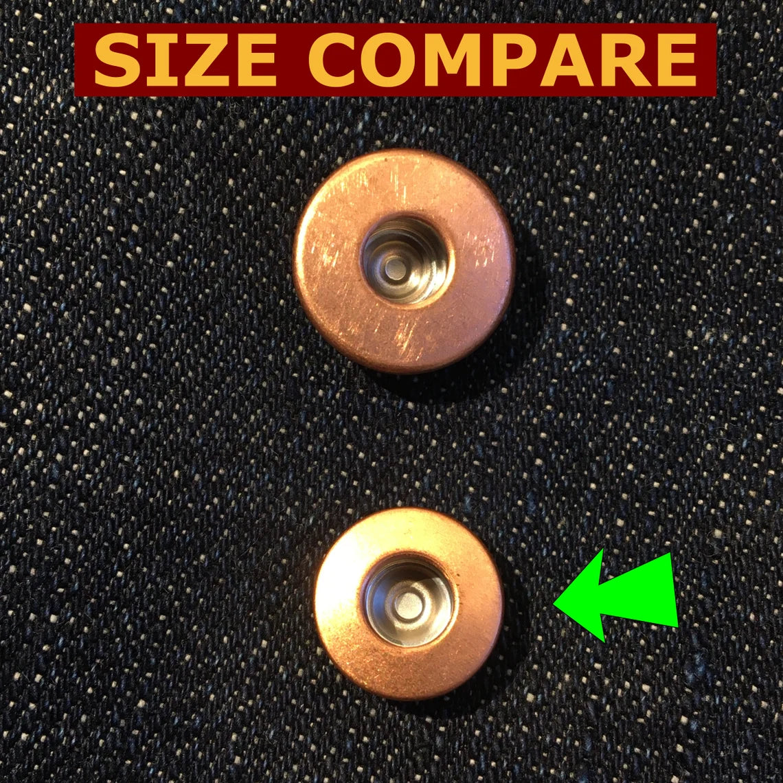 Jean Fly Button (14mm) — Copper Donut