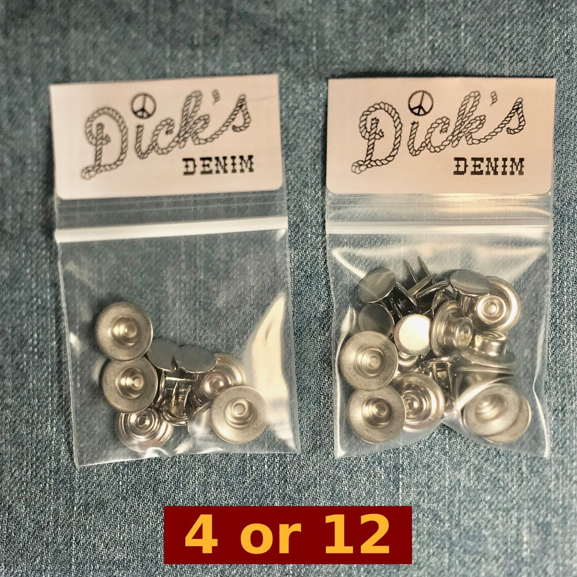 Jean Fly Button (14mm) — 'Antique' Silver Cone Shaped