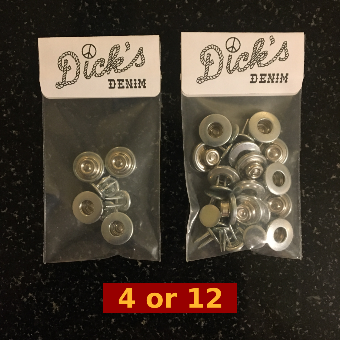 Jean Fly Button (14mm) — Silver Donut Shaped