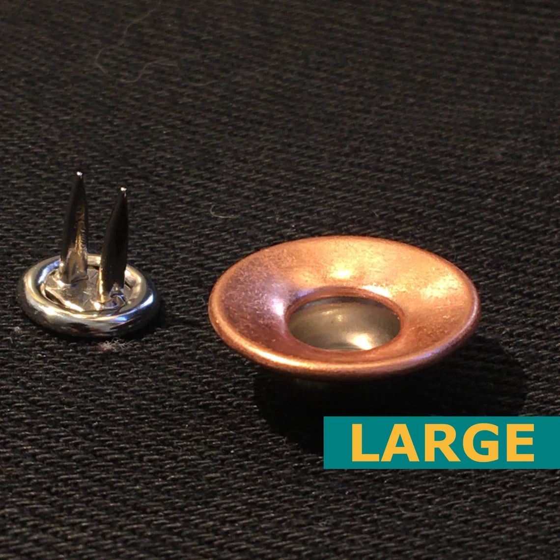 Jean Top Button (17mm) — Copper Cone