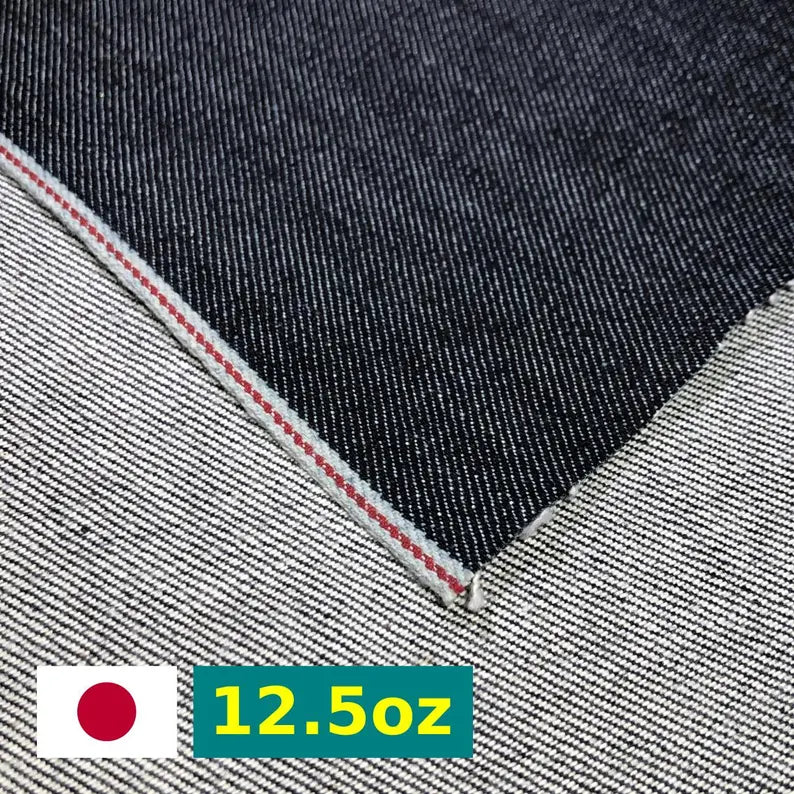 12.5oz Selvedge Denim Fabric - Indigo