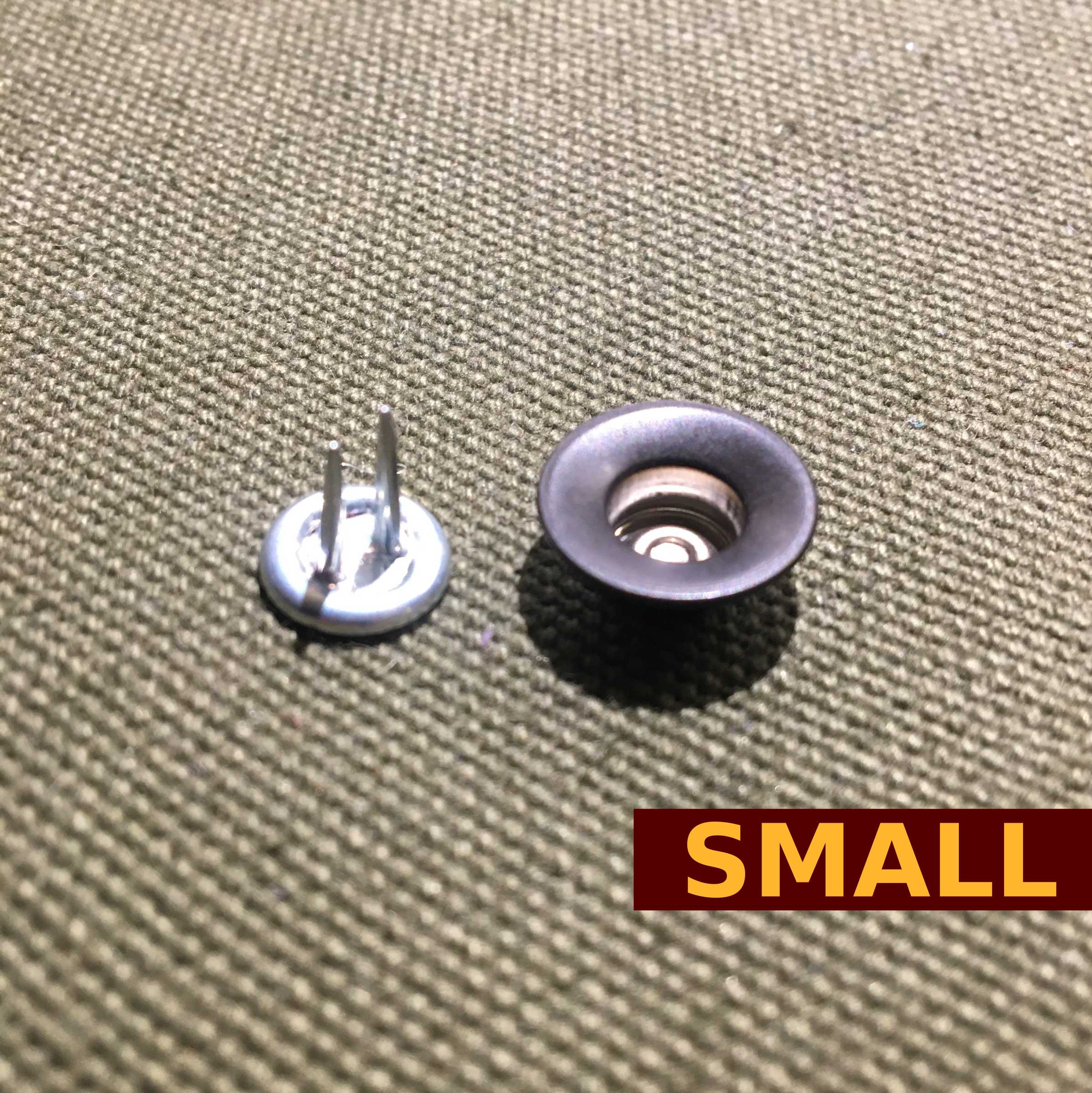 Jean Fly Button (14mm) — Black Cone Shaped
