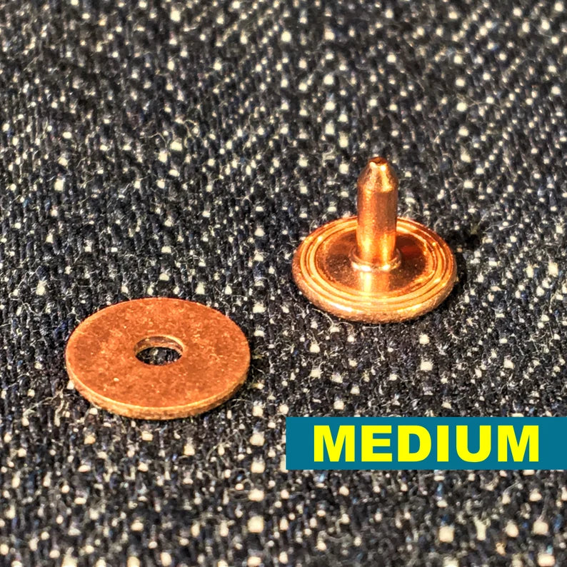 Copper Jean Rivets (Short, Medium, Long)