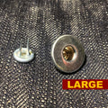 Silver Jean Button (17mm) — Donut Shaped