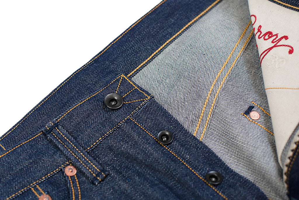 Jean Fly Button (14mm) — Black Cone Shaped