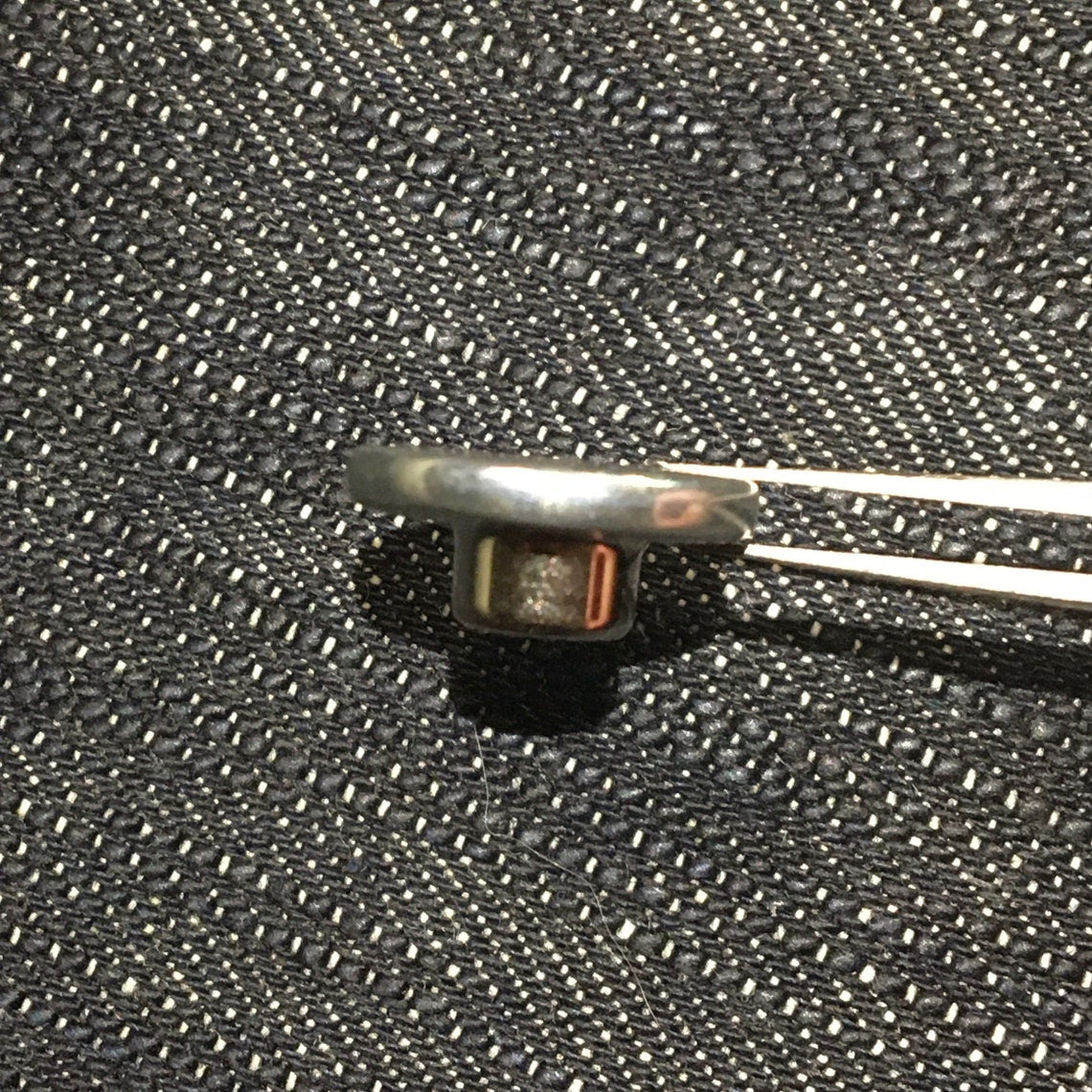 Silver Jean Button (17mm) — Donut Shaped