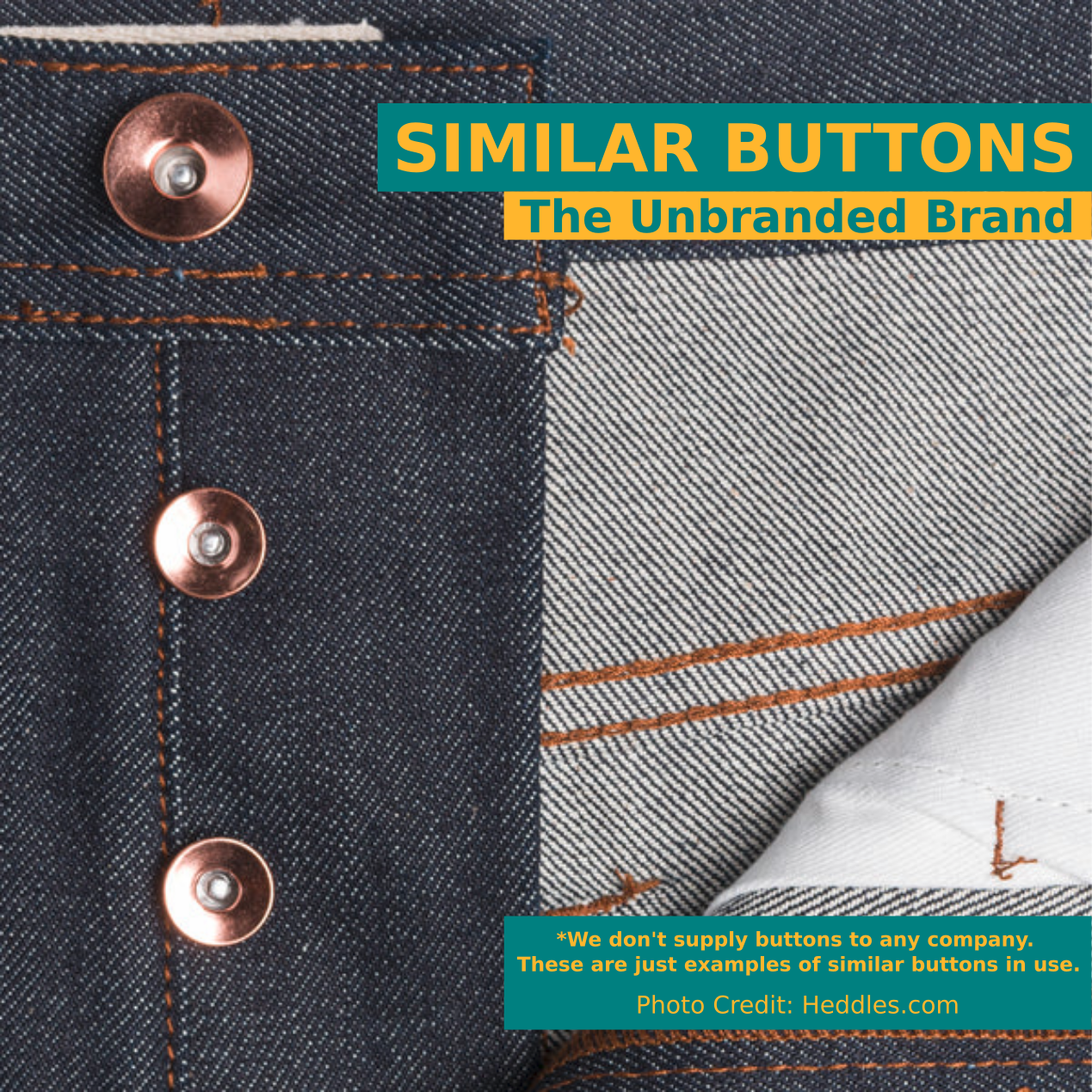 Jean Top Button (17mm) — Copper Cone